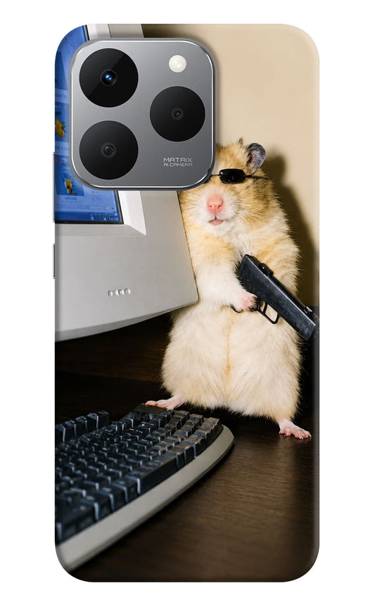 Hacker Hamster Realme 15T 5G Hard Case Back Cover by Casekaro
