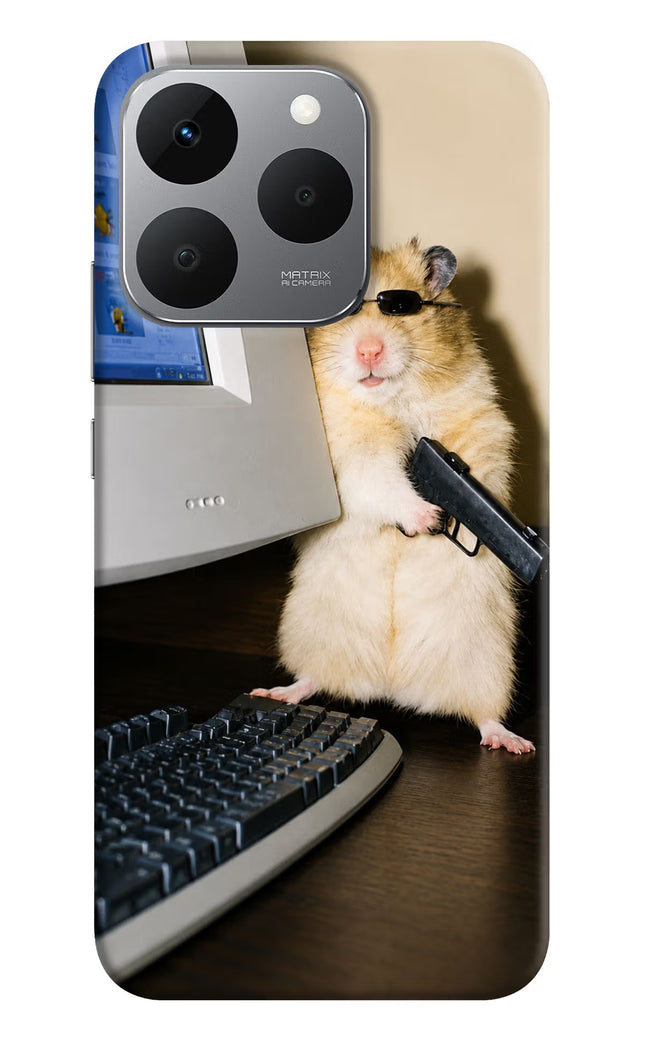 Hacker Hamster Realme 15T 5G Hard Case Back Cover by Casekaro