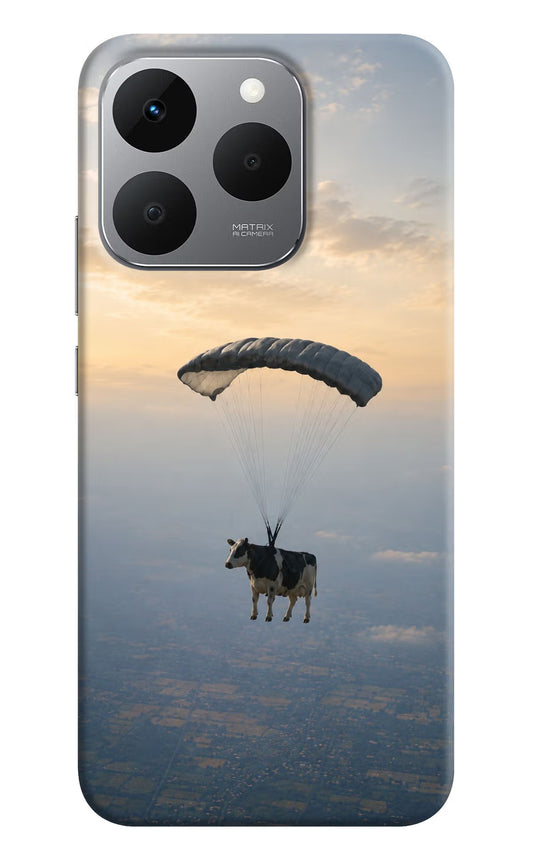 Skydiving Cow Realme 15T 5G Hard Case Back Cover by Casekaro