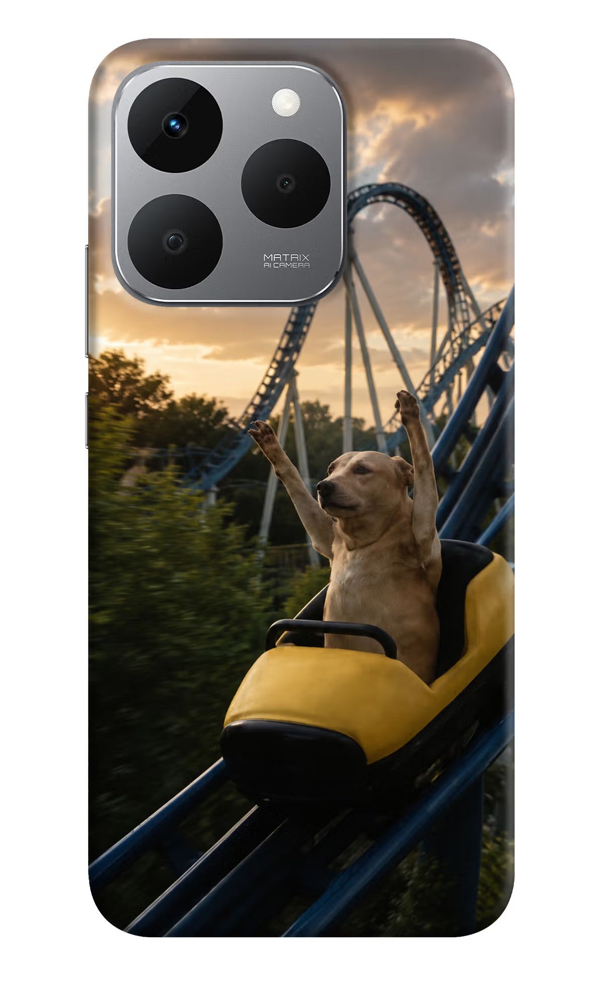 Rollercoaster Dog Realme 15T 5G Back Cover