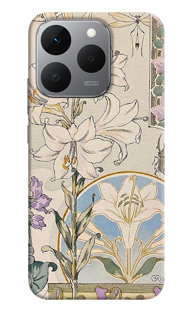 White Lily Realme 15T 5G Hard Case Back Cover by Casekaro