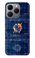 Koi Blue Realme 15T 5G Hard Case Back Cover by Casekaro