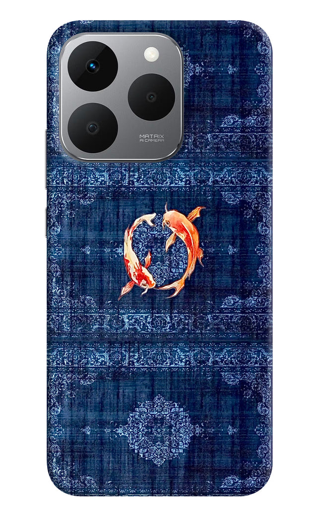 Koi Blue Realme 15T 5G Hard Case Back Cover by Casekaro