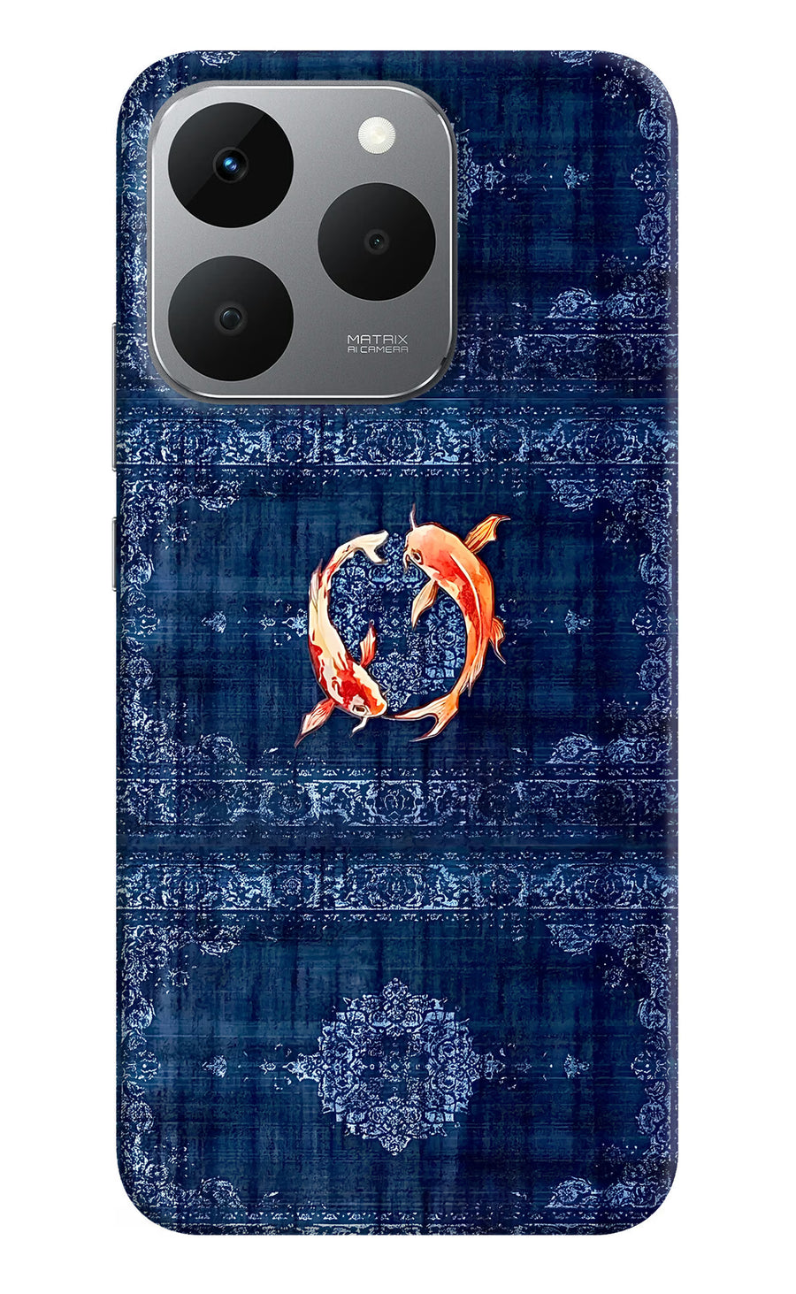 Koi Blue Realme 15T 5G Back Cover, Hard case