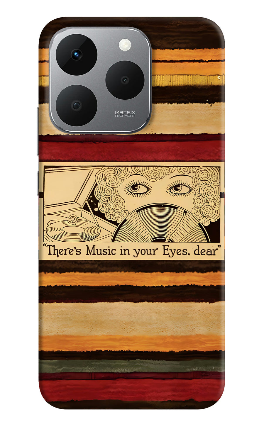 Vinyl Stripes Realme 15T 5G Back Cover, Hard case