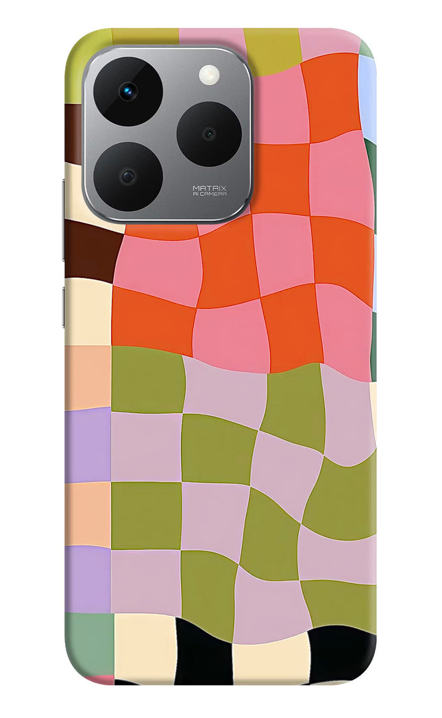 Wavy Grid Realme 15T 5G Hard Case Back Cover by Casekaro