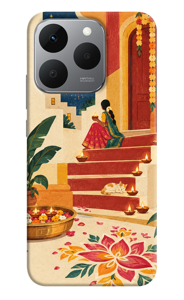 Diwali Rangoli Realme 15T 5G Hard Case Back Cover by Casekaro