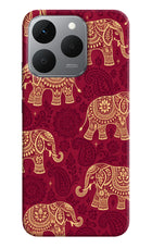 Maroon Elephant Realme 15T 5G Hard Case Back Cover by Casekaro