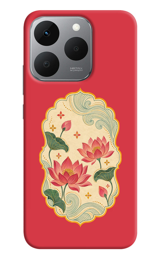 Pink Lotus Realme 15T 5G Hard Case Back Cover by Casekaro