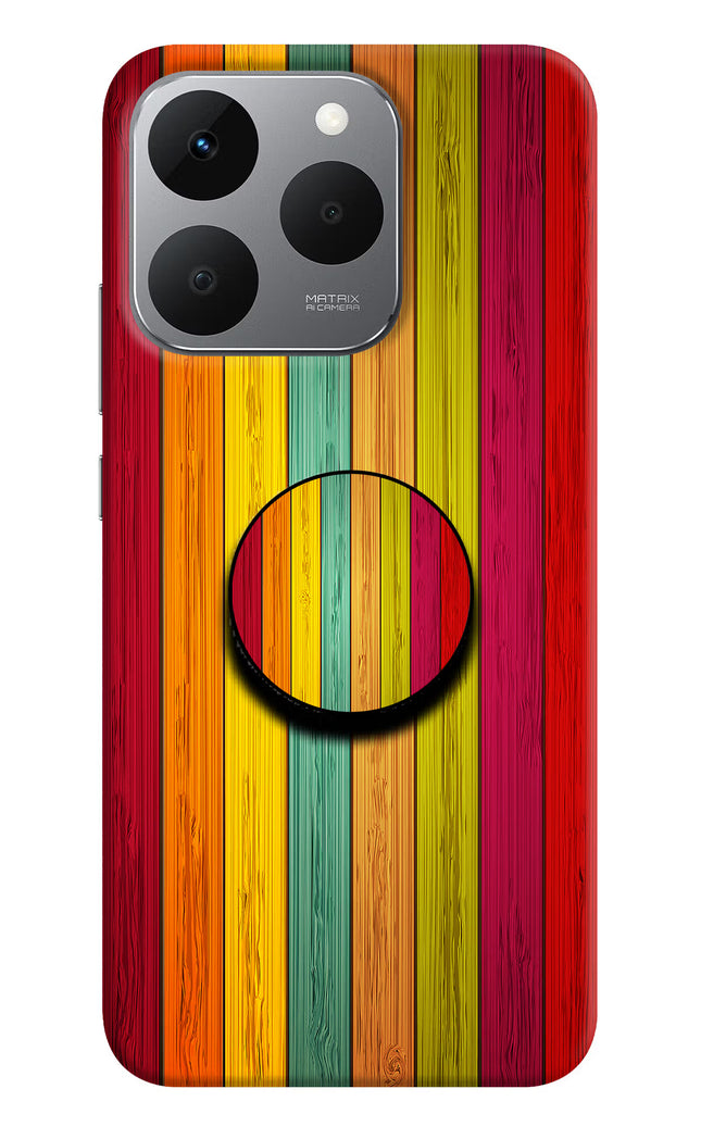 Multicolor Wooden Realme 15T 5G Pop Case