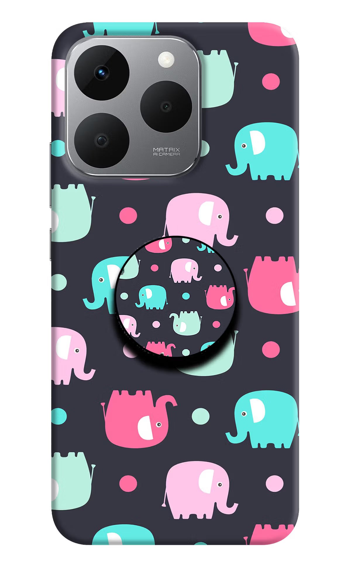 Baby Elephants Realme 15T 5G Pop Case