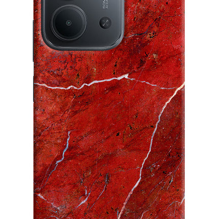 Red Marble Design Redmi 15C 5G Back Cover