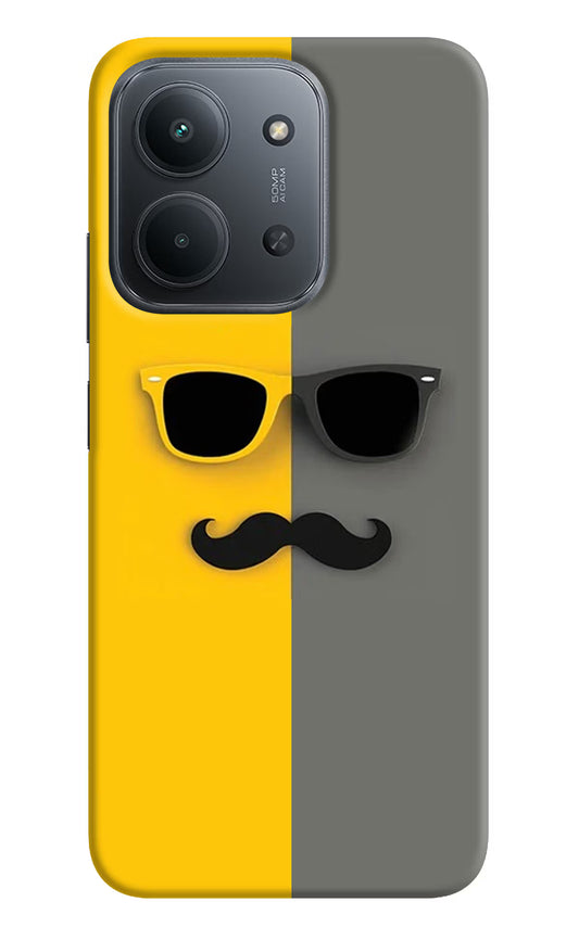 Sunglasses with Mustache Redmi 15C 5G Back Cover