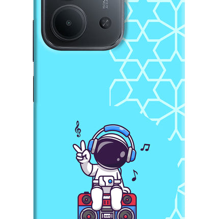 Cute Astronaut Chilling Redmi 15C 5G Back Cover