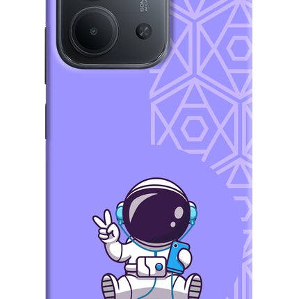 Cute Astronaut Chilling Redmi 15C 5G Back Cover