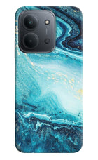 Blue Glitter Marble Redmi 15C 5G Back Cover