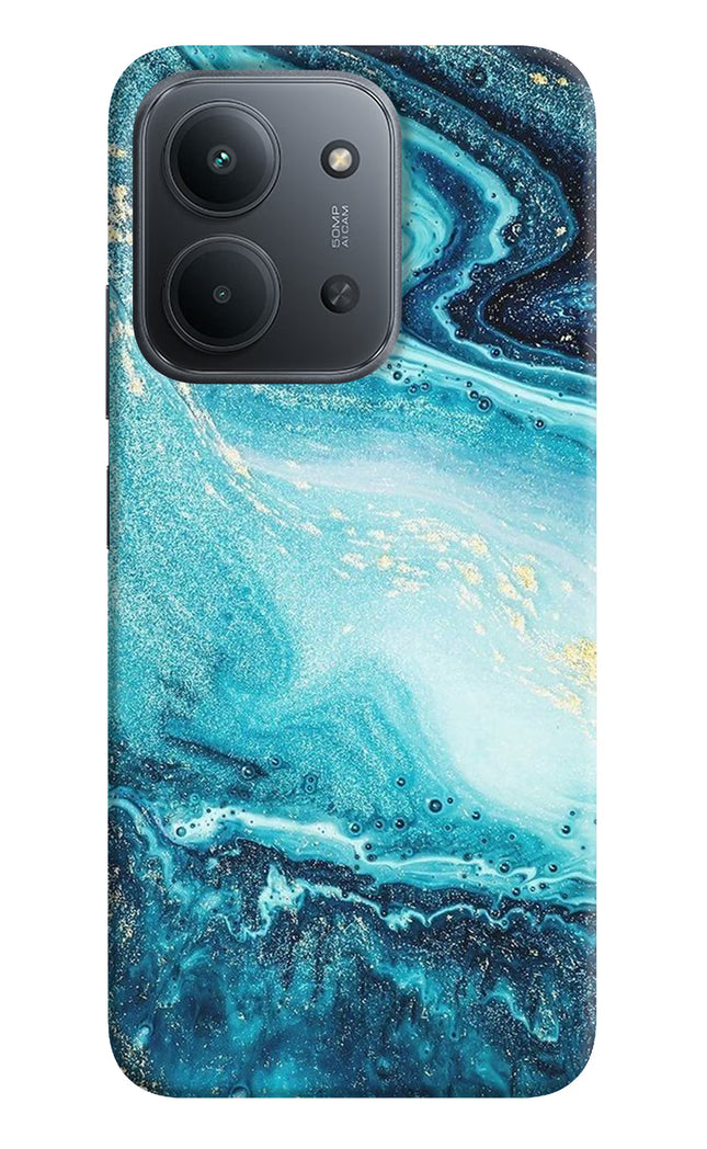 Blue Glitter Marble Redmi 15C 5G Back Cover
