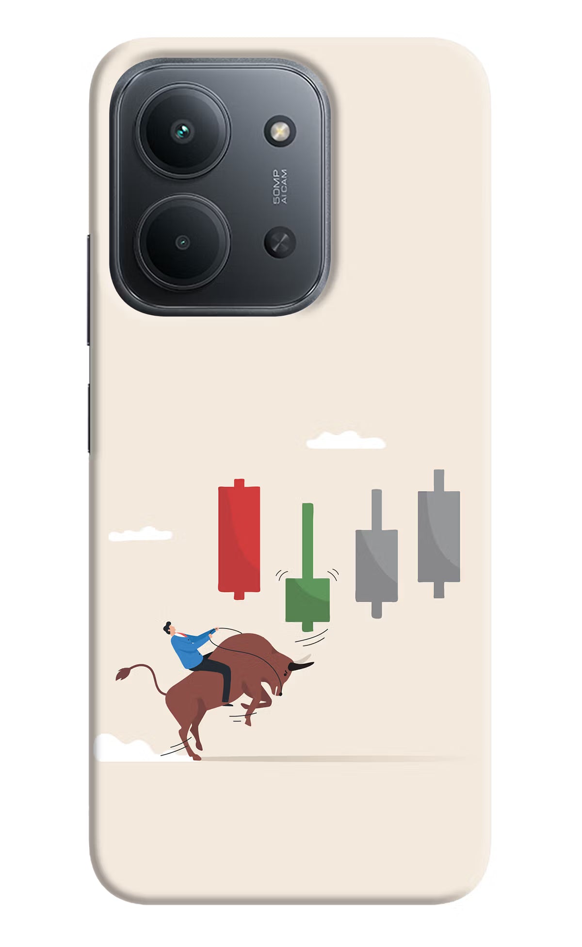 Bull Trading Momentum Redmi 15C 5G Back Cover