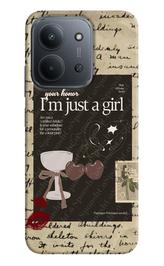 I am just a girl Redmi 15C 5G Back Cover
