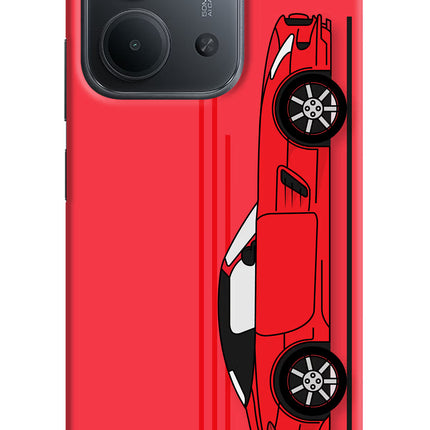 Red Velocity Redmi 15C 5G Back Cover