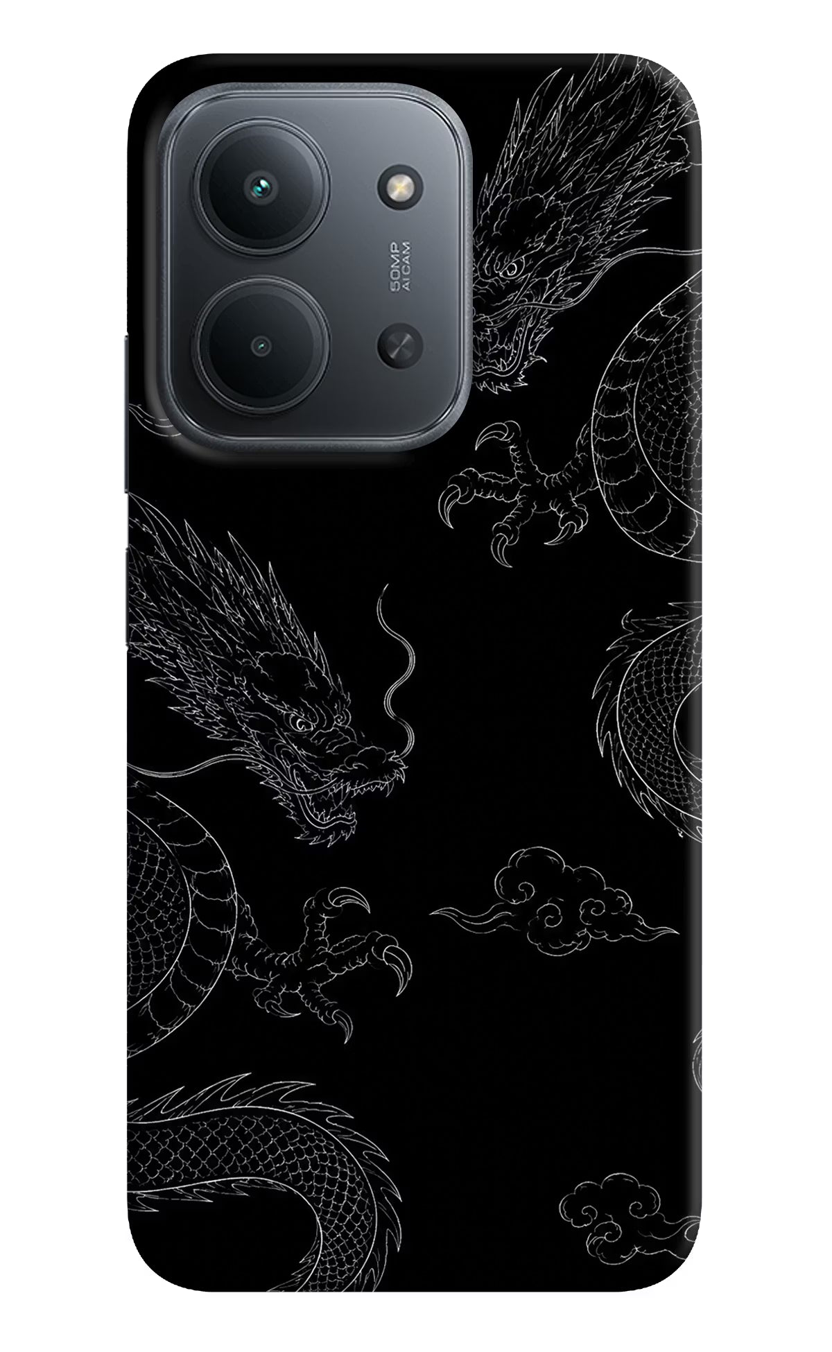 Twin Dragons Redmi 15C 5G Hard Case Back Cover by Casekaro