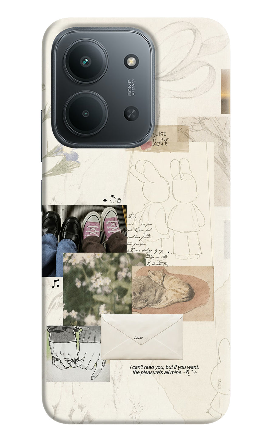 Soft Aesthetic Redmi 15C 5G Back Cover, Hard case