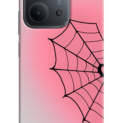 Pink Web Redmi 15C 5G Hard Case Back Cover by Casekaro