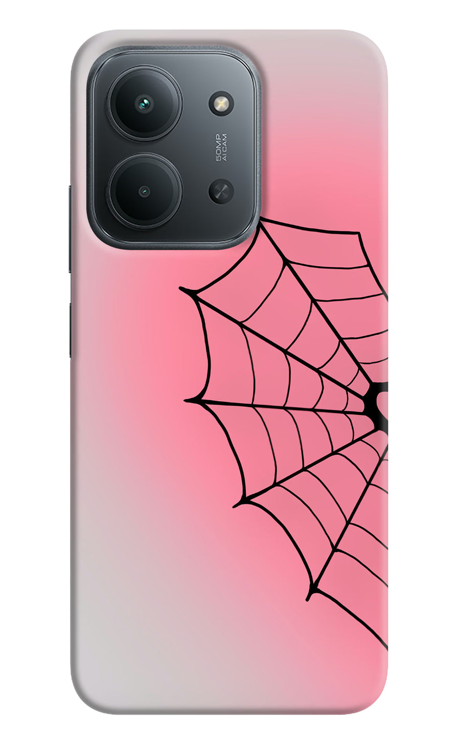 Pink Web Redmi 15C 5G Back Cover, Hard case