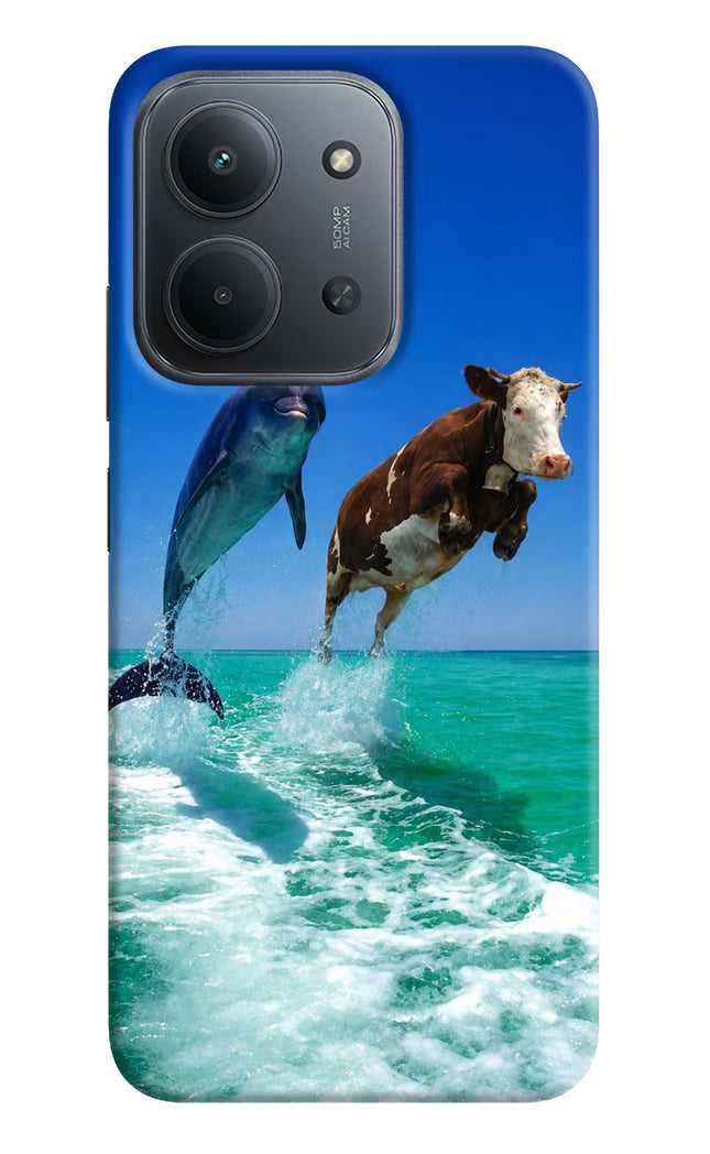 Dolphin vs Cow Redmi 15C 5G Hard Case Back Cover by Casekaro