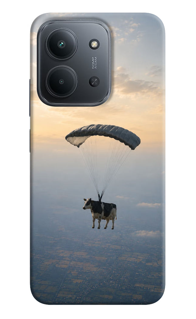 Skydiving Cow Redmi 15C 5G Hard Case Back Cover by Casekaro