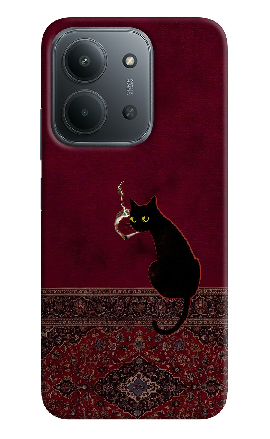 Midnight Cat Redmi 15C 5G Back Cover, Hard case