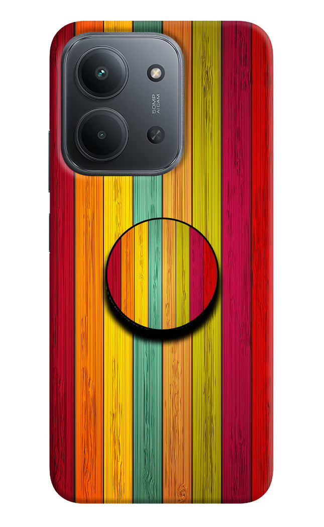 Multicolor Wooden Redmi 15C 5G Pop Case
