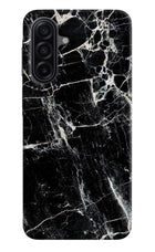 Black Marble Texture Samsung A17 5G Hard Case Back Cover by Casekaro
