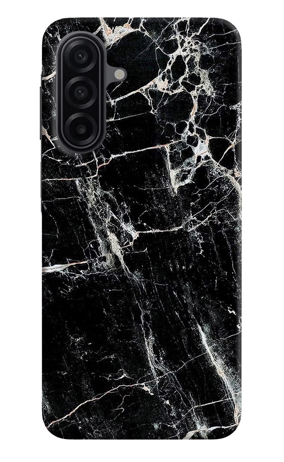 Black Marble Texture Samsung A17 5G Hard Case Back Cover by Casekaro