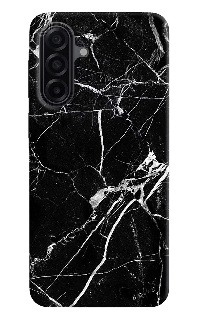Black Marble Pattern Samsung A17 5G Hard Case Back Cover by Casekaro