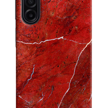 Red Marble Design Samsung A17 5G Hard Case Back Cover by Casekaro