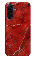Red Marble Design Samsung A17 5G Hard Case Back Cover by Casekaro