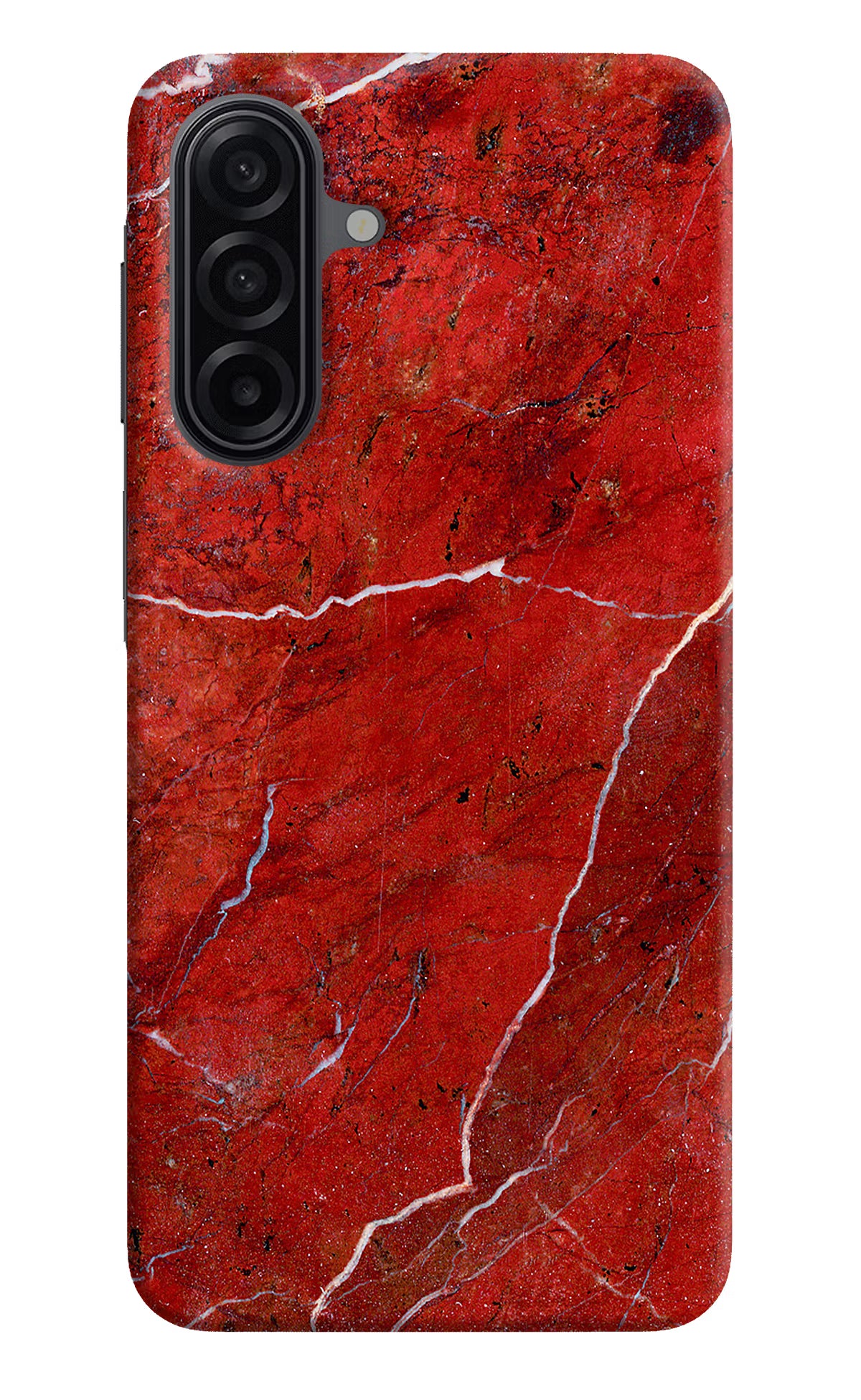 Red Marble Design Samsung A17 5G Hard Case Back Cover by Casekaro