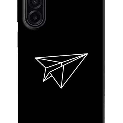 Paper Plane White Samsung A17 5G Hard Case Back Cover by Casekaro