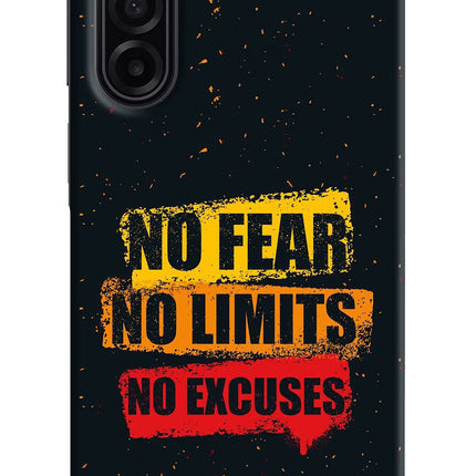 No Fear No Limits No Excuse Samsung A17 5G Hard Case Back Cover by Casekaro