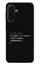 Life Motto Code Samsung A17 5G Hard Case Back Cover by Casekaro