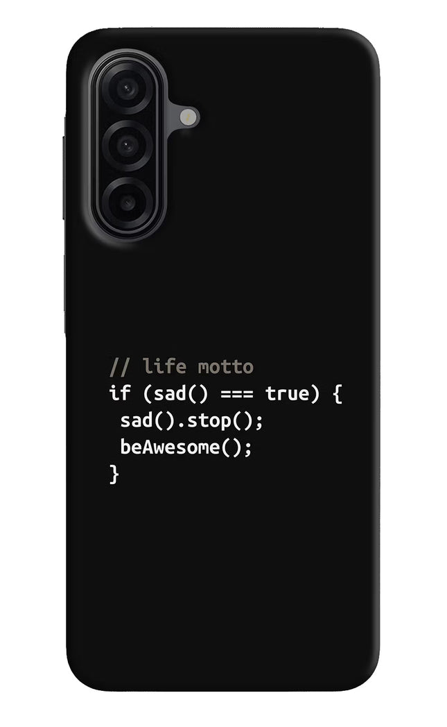 Life Motto Code Samsung A17 5G Hard Case Back Cover by Casekaro
