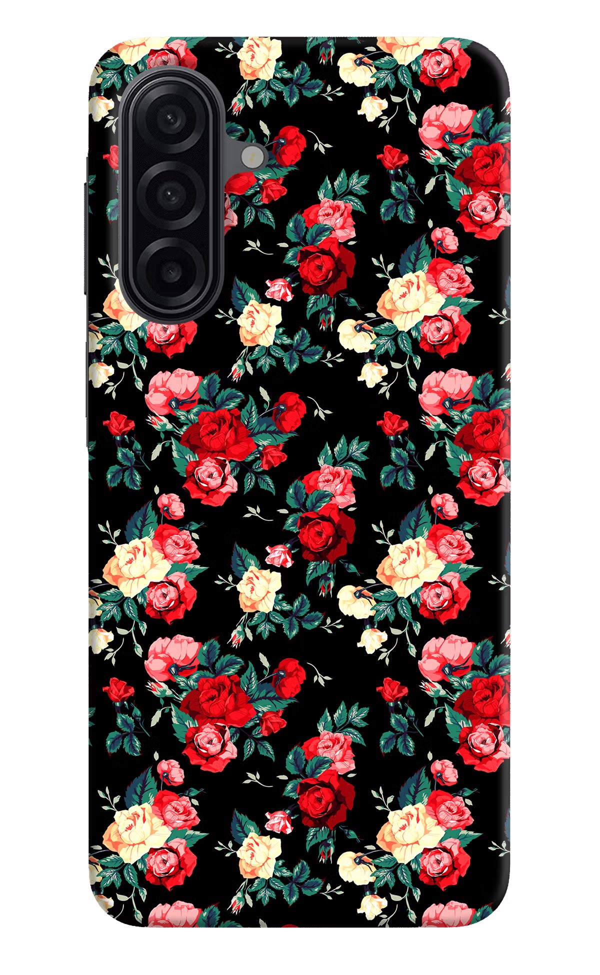 Rose Pattern Samsung A17 5G Hard Case Back Cover by Casekaro