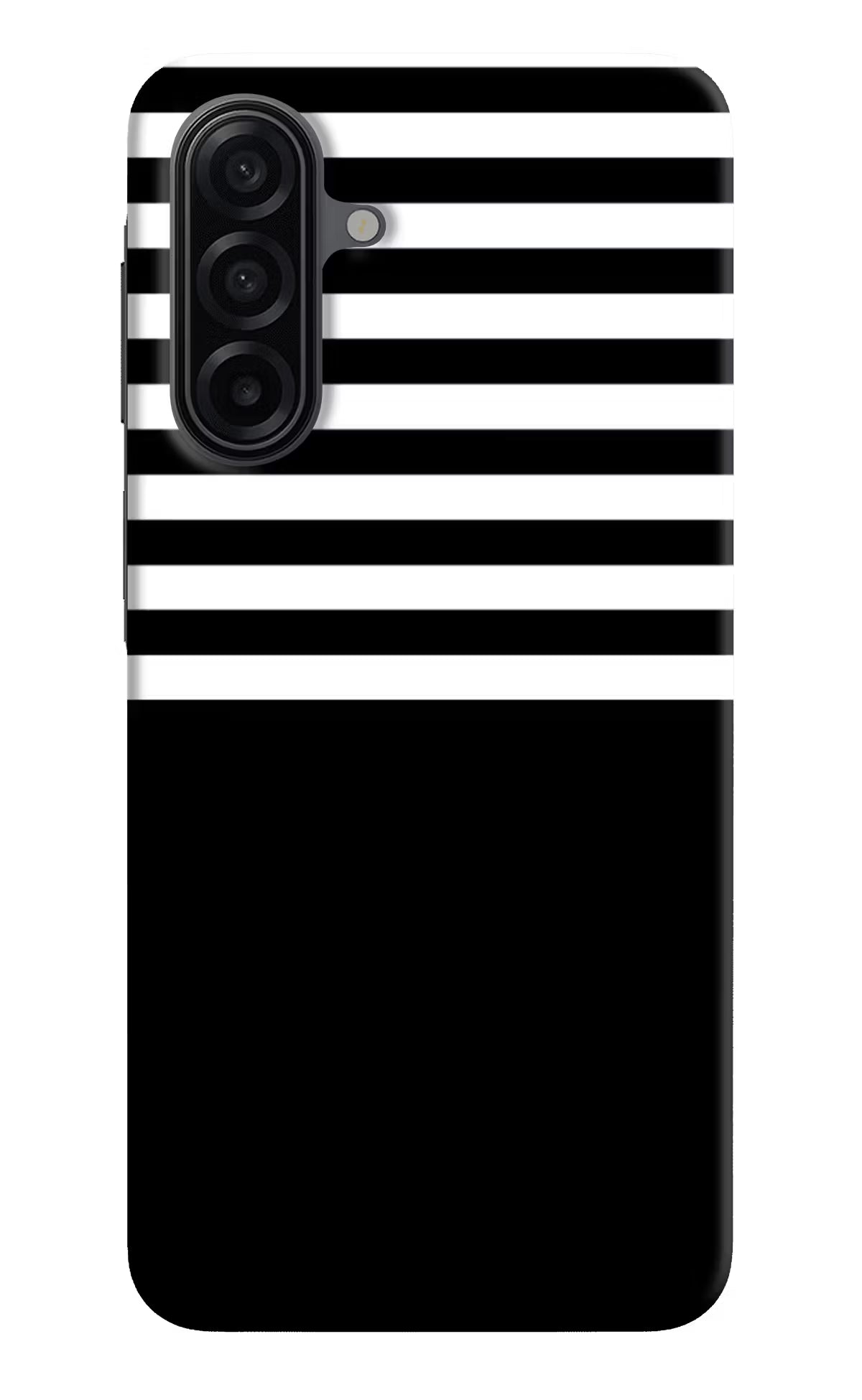 Black and White Print Samsung A17 5G Hard Case Back Cover by Casekaro