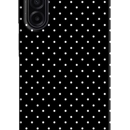 White Dots Samsung A17 5G Hard Case Back Cover by Casekaro