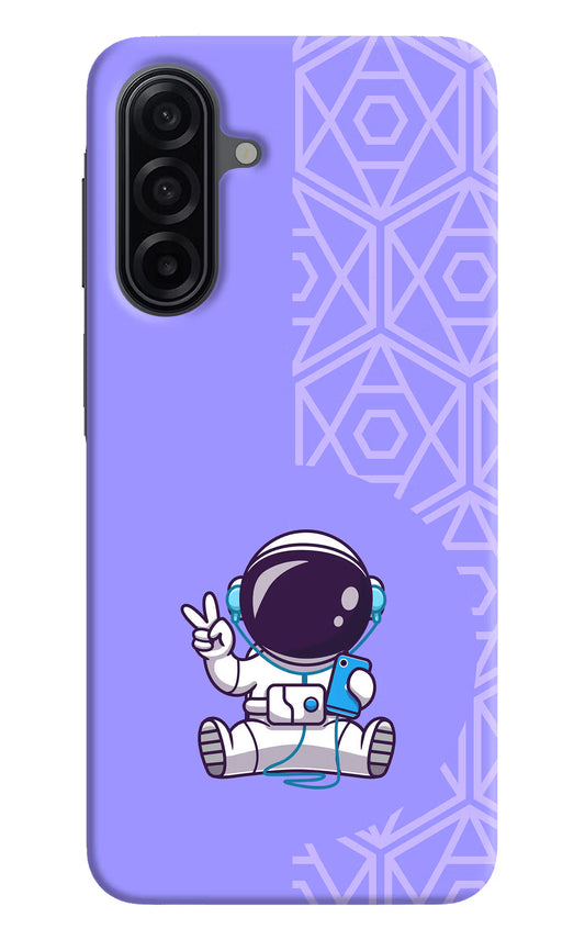 Cute Astronaut Chilling Samsung A17 5G Hard Case Back Cover by Casekaro