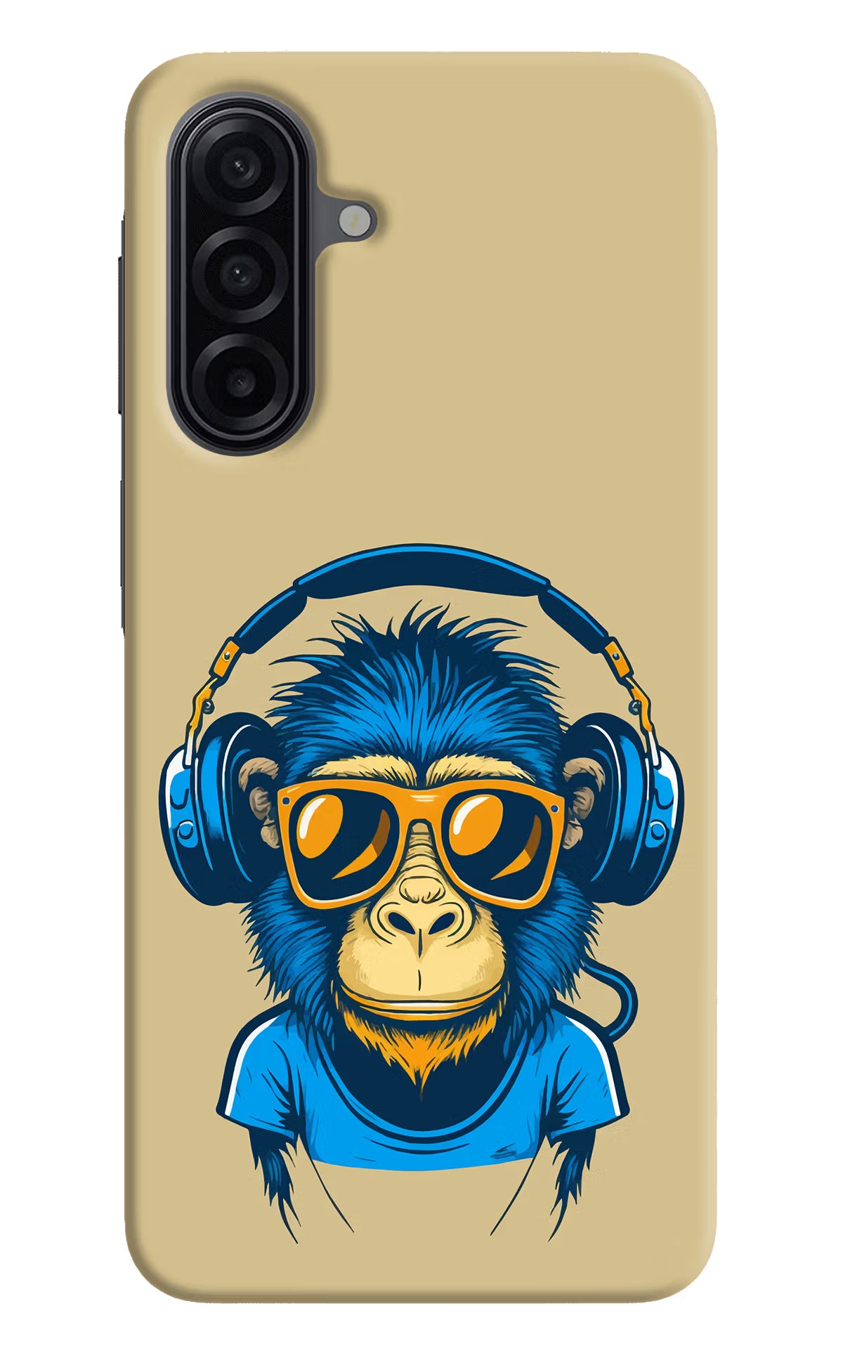 Monkey Headphone Samsung A17 5G Hard Case Back Cover by Casekaro