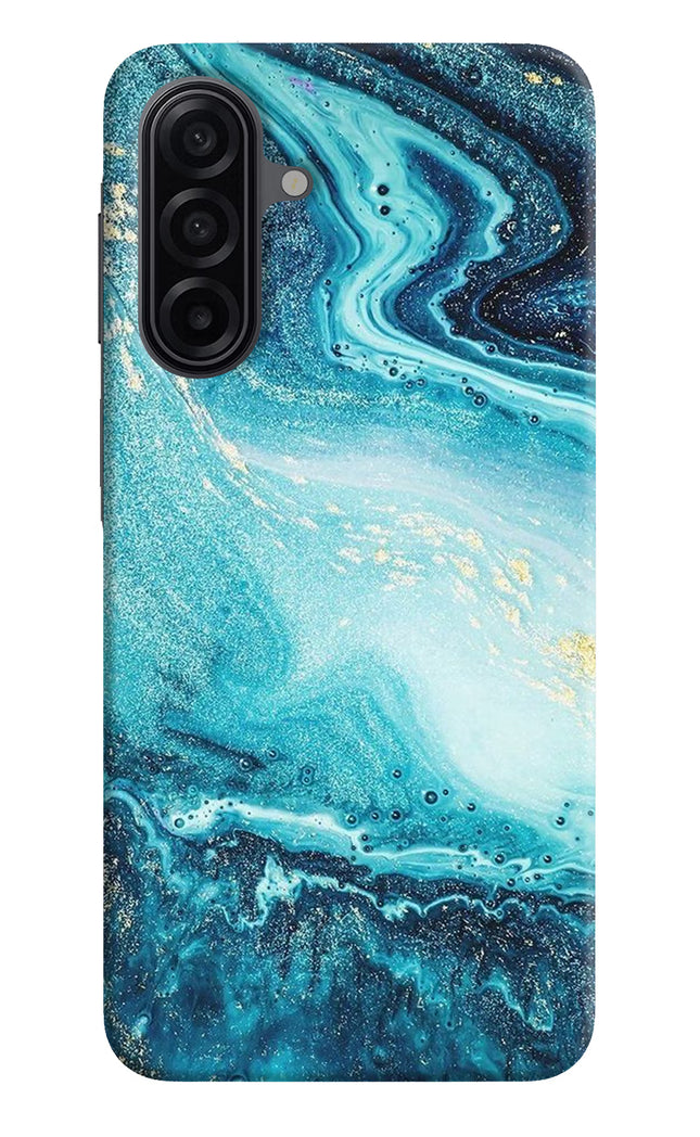 Blue Glitter Marble Samsung A17 5G Hard Case Back Cover by Casekaro