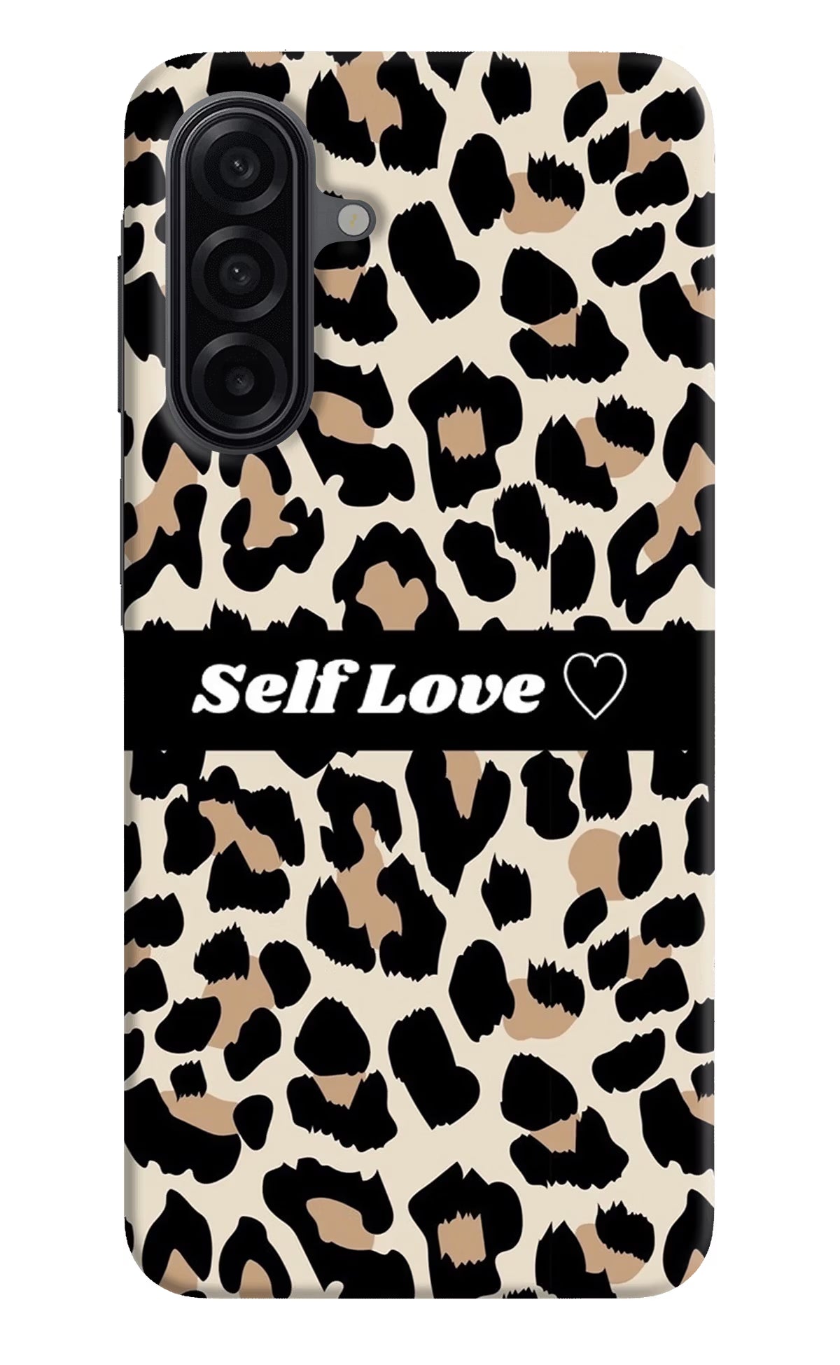 Leopard Print Self Love Samsung A17 5G Hard Case Back Cover by Casekaro