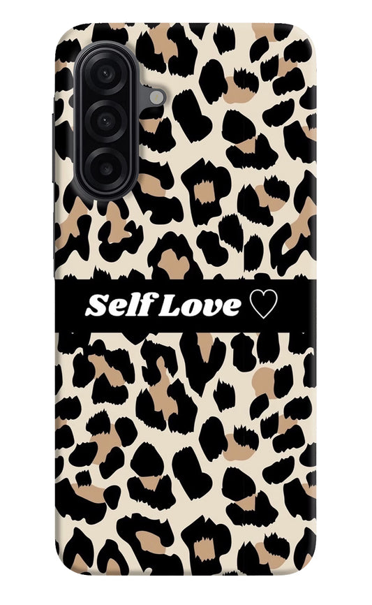 Leopard Print Self Love Samsung A17 5G Hard Case Back Cover by Casekaro